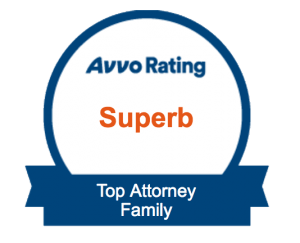 This attorney is rated as a Superb Top Attorney for Family Law by Avvo.