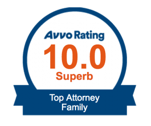 This attorney is rated as a 10.0 Superb Top Attorney for Family Law by Avvo.