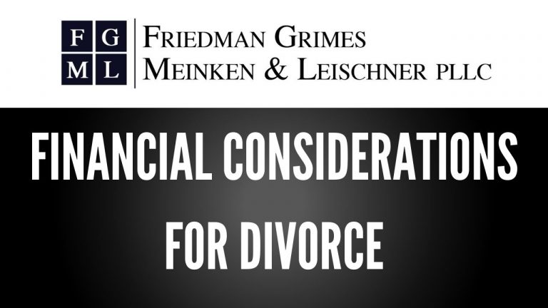 Financial Considerations for Divorce