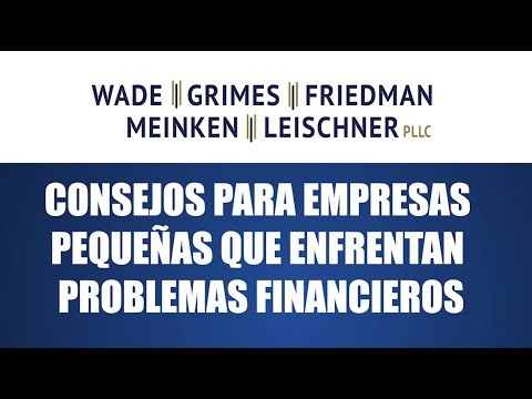 Consejos Para Empresas Pequeñas que Enfrentan Problemas Financieros