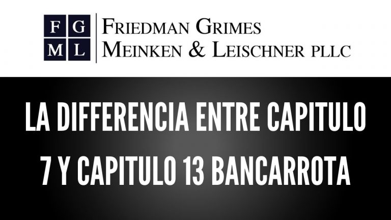 La Differencia Entre Capitulo 7 Y Capitulo 13 Bancarrota
